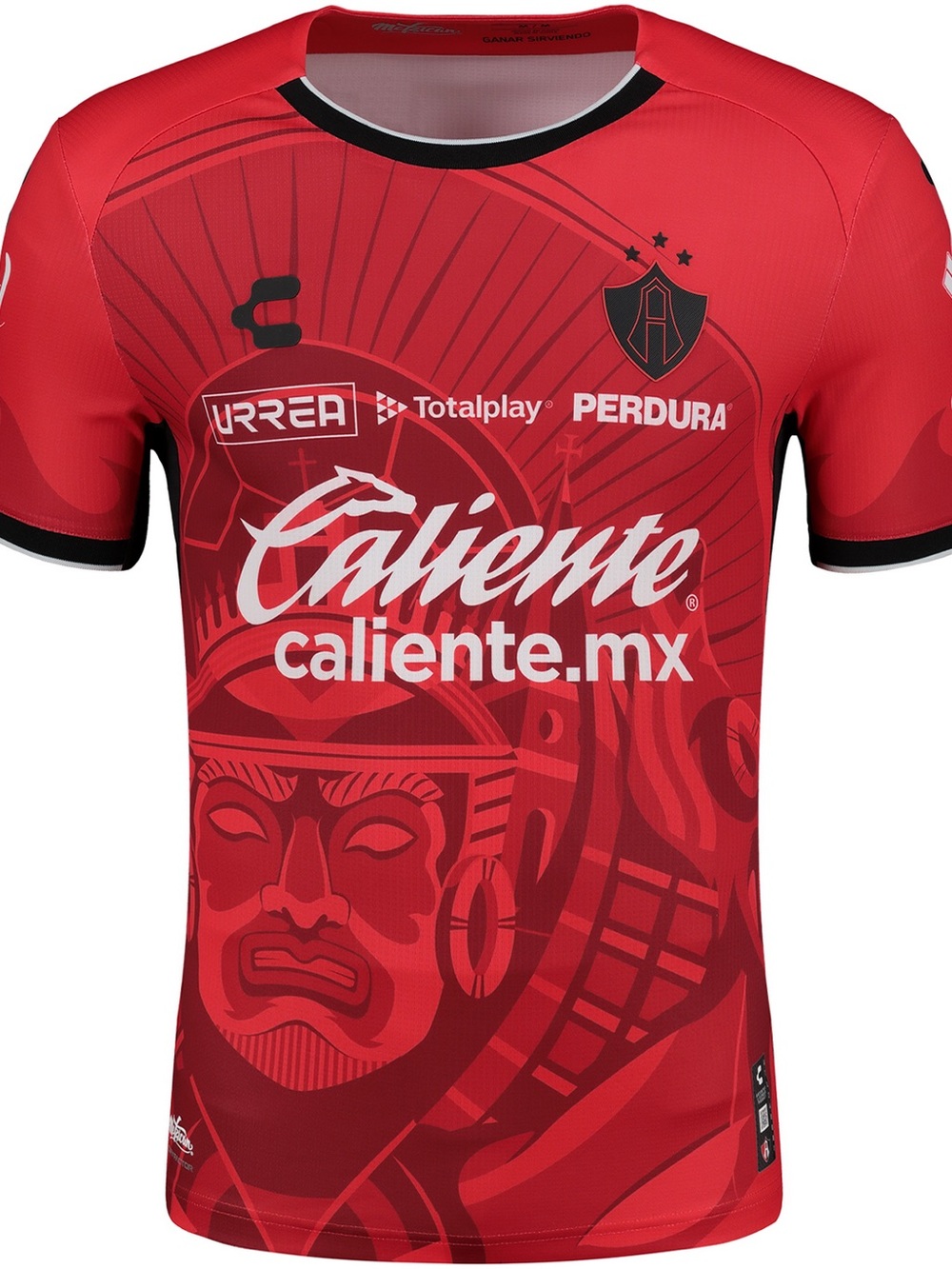 Brand new Charly Atlas FC Red Soccer Jersey - Caliente Sponsor